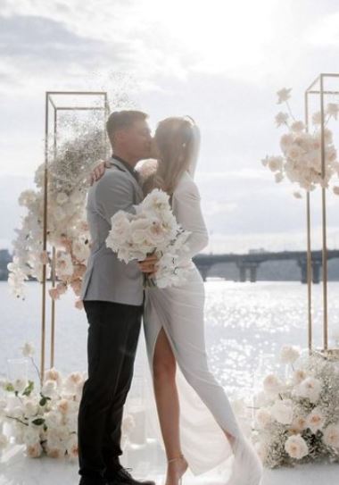 Romana Tsygankova and Viktor Tsygankov on their big day